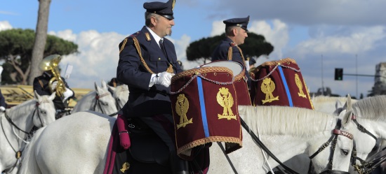 Arriva a Matera la Fanfara a cavallo della Polizia di Stato