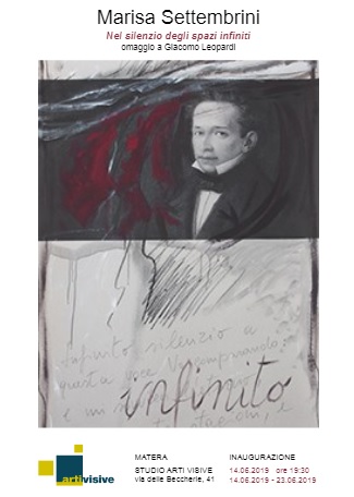 “Nel silenzio degli spazi infiniti”, nello Studio Arti Visive di Matera la personale di Marisa Settembrini dedicata a Giacomo Leopardi