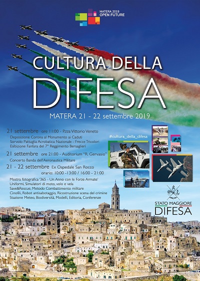 Il 21 e il 22 settembre a Matera arrivano le Forze Armate