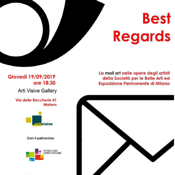Matera, fino al 30 settembre “Best regards”: opere di mail art dei soci artisti della Società per le Belle Arti ed Esposizione Permanente di Milano