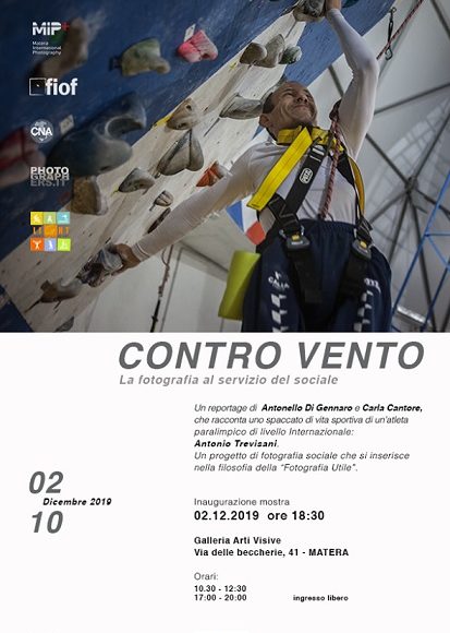“Contro Vento”: il reportage fotografico di Di Gennaro e Cantore sull’atleta paralimpico materano Antonio Trevisani