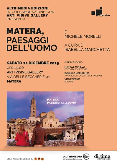 “Matera, paesaggi dell’uomo”, domani la presentazione del volume di Michele Morelli