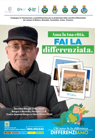 Raccolta differenziata a Matera, al via gli incontri pubblici con i cittadini