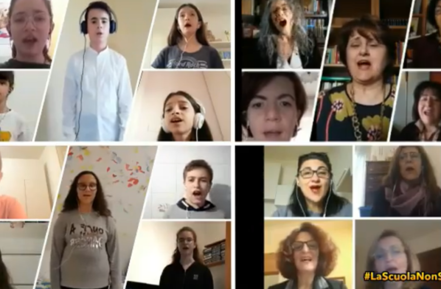 I complimenti di Roby Facchinetti all’orchestra e al coro della “Nicola Festa” di Matera per il video “Rinascerò, rinascerai”