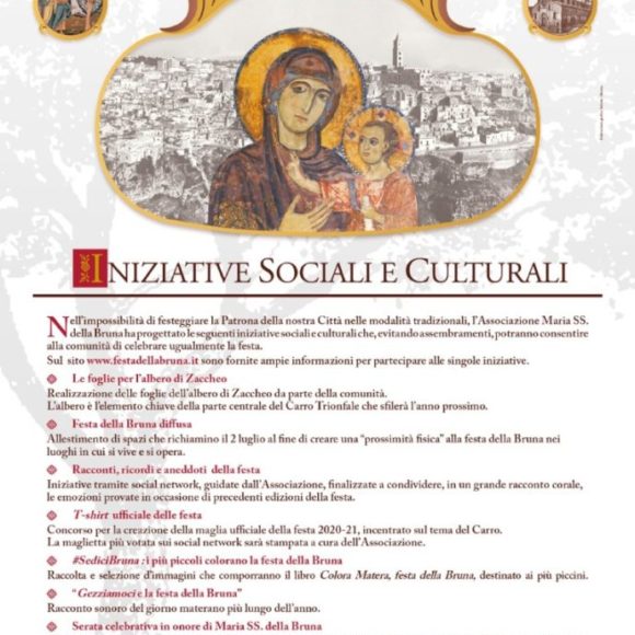 2 luglio 2020, sarà una festa sul filo dei ricordi: ecco le iniziative dell’Associazione Maria Santissima della Bruna