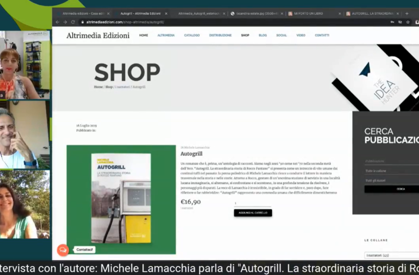 Al via il format di Altrimedia Edizioni “Intervista con l’autore”. Primo ospite Michele Lamacchia con “Autogrill”