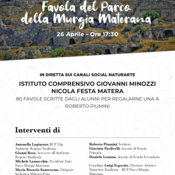 “La Favola dei Parchi della Basilicata”: l’Ente Parco della Murgia presenta la sua favola con l’Istituto Comprensivo Minozzi-Festa