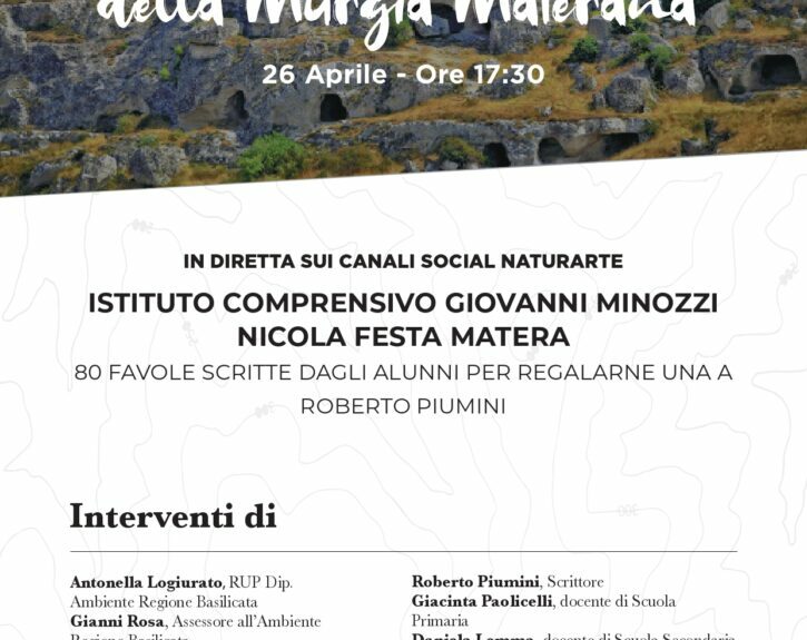 “La Favola dei Parchi della Basilicata”: l’Ente Parco della Murgia presenta la sua favola con l’Istituto Comprensivo Minozzi-Festa