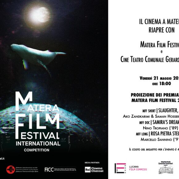 Il cinema in sala per la ripartenza: il Matera Film Festival e il Cine Teatro “G. Guerrieri” insieme per la proiezione in un’unica serata dei vincitori dell’edizione 2020