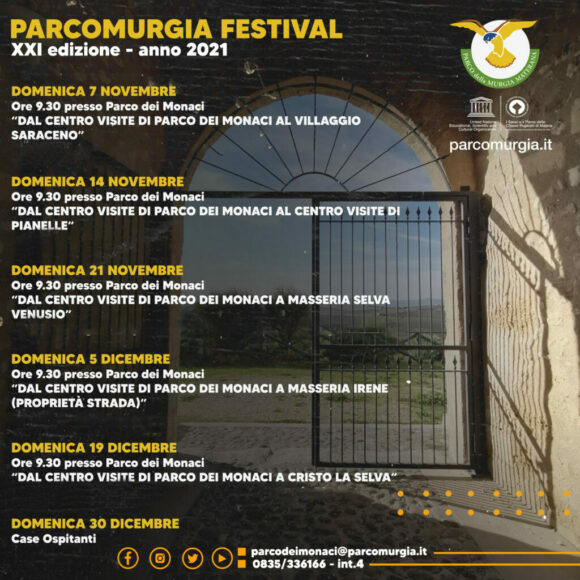 Matera, al via il ParcoMurgia Festival 2021