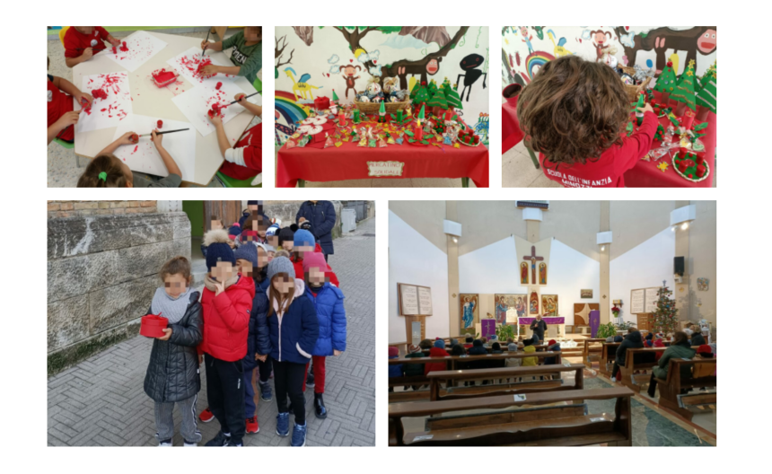 Matera, dalle maestre e dai bimbi della scuola dell’infanzia Minozzi un mercatino solidale. Il ricavato donato alla Parrocchia di San Rocco