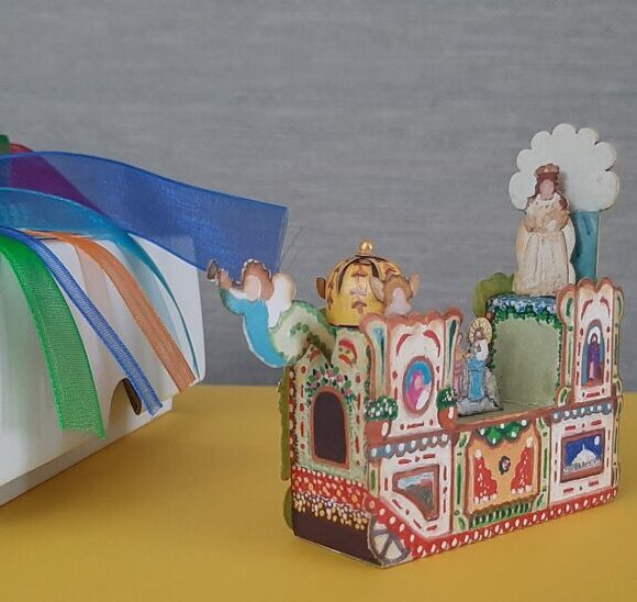Nelle miniature del carro della Bruna dell’artista Grazia Balice l’essenza e il simbolo di una festa millenaria