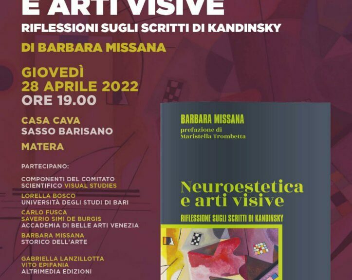 “Neuroestetica e arti visive” per la nuova collana di Altrimedia “Visual studies”. Giovedì 28 la presentazione a Matera