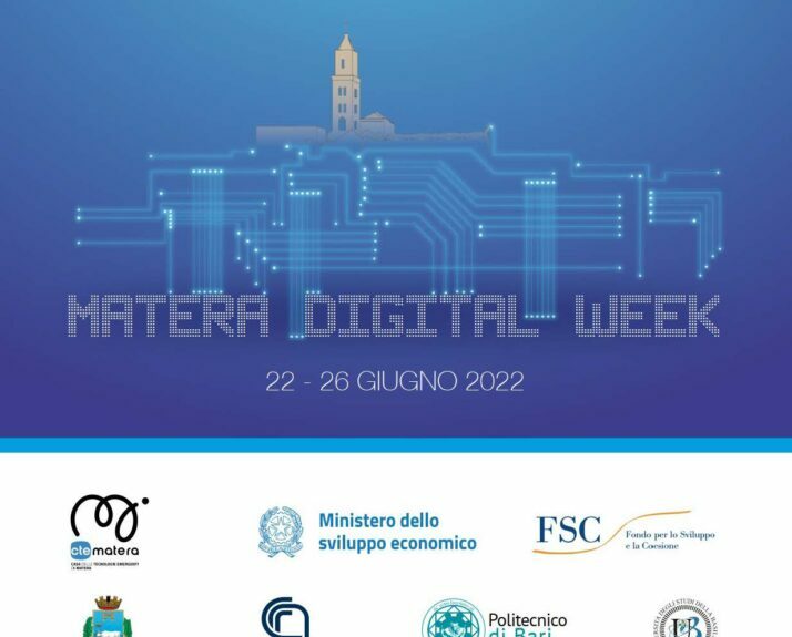 Da oggi al 26 giugno la prima edizione della Matera Digital Week