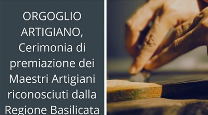 CNA: il 4 luglio cerimonia di premiazione dei maestri artigiani operanti a Matera