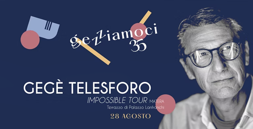 Matera, il 28 a Palazzo Lanfranchi “Gegè Telesforo Impossible Tour”