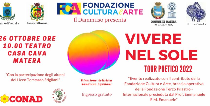 Tour Poetico “Vivere nel sole”