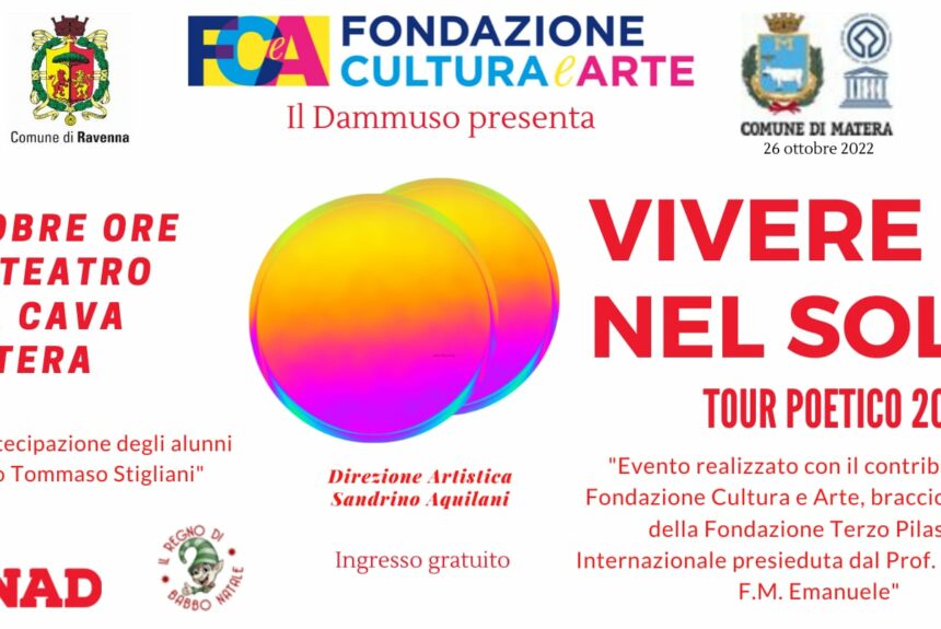 Tour Poetico “Vivere nel sole”