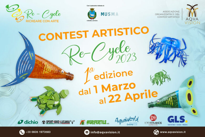 “Re-Cycle: ricreare con arte”: a Matera contest artistico promosso dall’associazione culturale AqvaVision