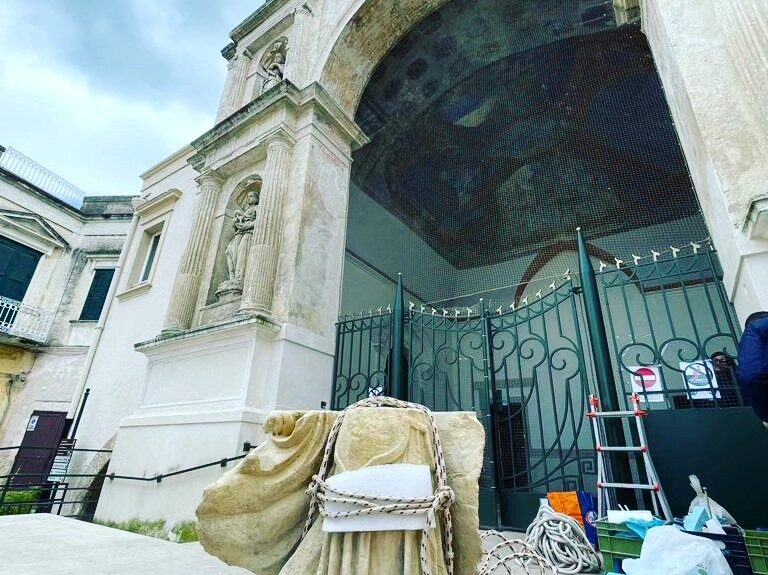 Dopo 14 anni la statua di Sant’Eustachio è tornata a Matera