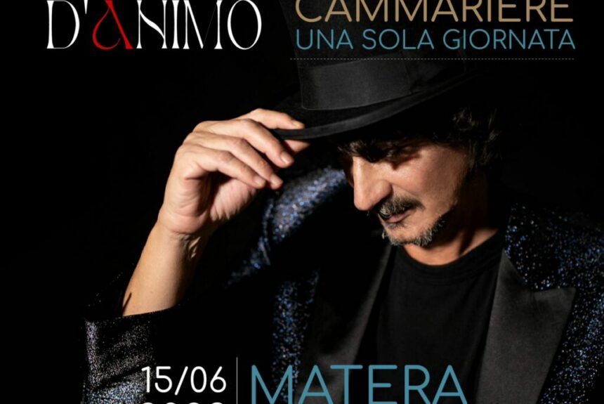 Sergio Cammariere in concerto il 15 giugno a Matera per la rassegna cantautorale  “Estati D’Animo” a cura di MilanoK3 e PM Eventi