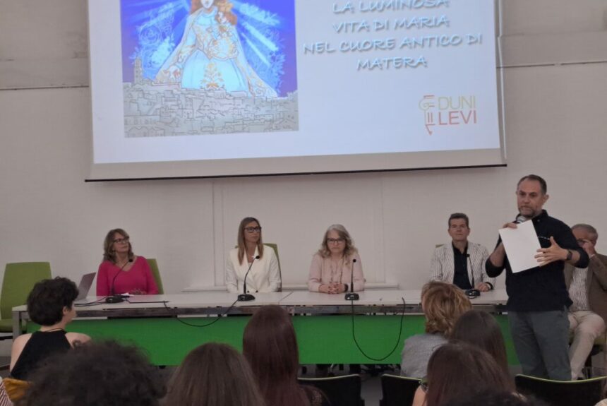 Gli studenti del Liceo Artistico Duni-Levi di Matera realizzano le installazioni per l’Ottavario: “La luminosa vita di Maria nel cuore antico di Matera”, progetto in collaborazione con l’Associazione Maria SS. della Bruna