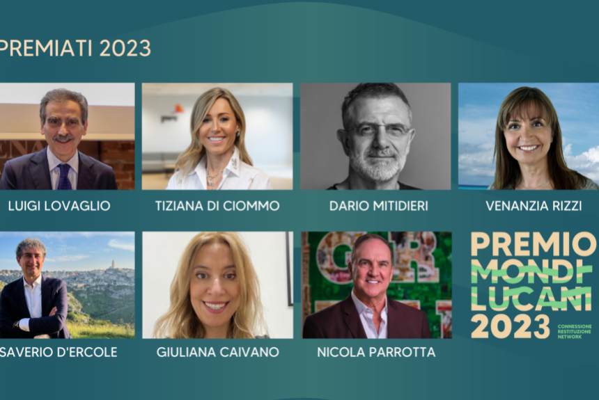 Premio Mondi Lucani 2023, sette le personalità insignite