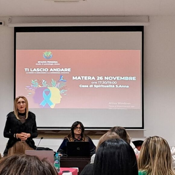 Fermare l’ondata di violenza con una rivoluzione culturale che riporti al centro l’essere umano: successo a Matera per il seminario “Ti lascio andare” organizzato da Spazio Persona