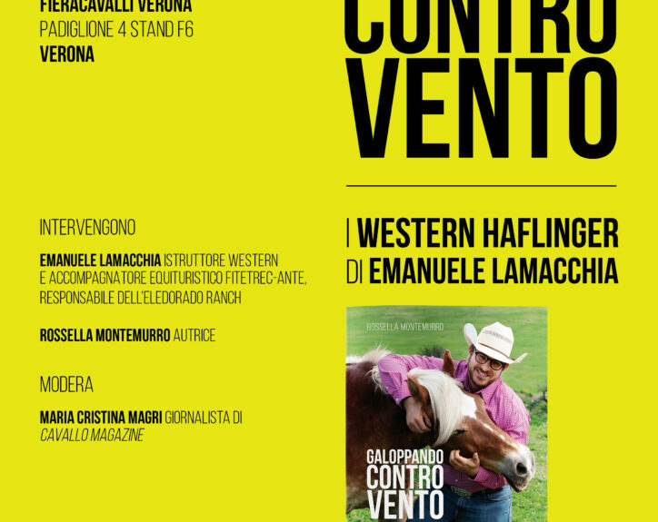 “Galoppando contro vento. I Western Haflinger di Emanuele Lamacchia”, presentazione del libro di Rossella Montemurro a FieraCavalli Verona