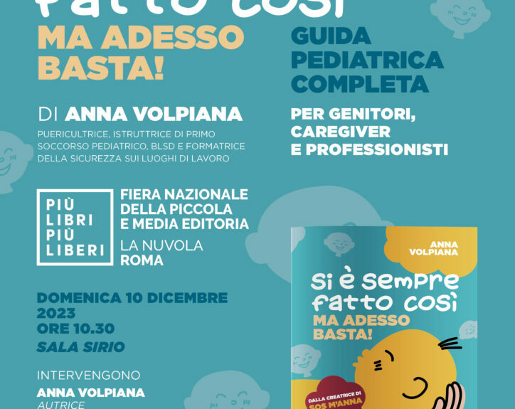 Altrimedia Edizioni a Roma alla fiera “Più libri più liberi”. Il 10 dicembre presentazione del volume “Si è sempre fatto così. Ma adesso basta!” di Anna Volpiana