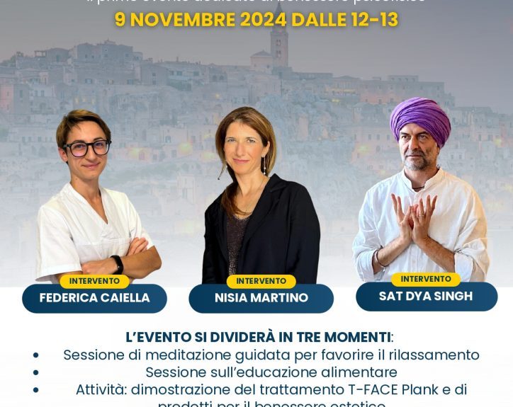 Cloè, Centro estetico e pilates, presenta a Matera “Benvenuto benessere”: il primo evento dedicato all’armonia psicofisica. Appuntamento sabato 9 novembre
