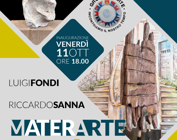 “Materarte”: le opere di Luigi Fondi e Riccardo Sanna in mostra fino al 26 ottobre nello spazio espositivo dell’Associazione Studio Arti Visive APS