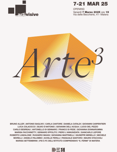 Matera, fino al 21 marzo nell’Associazione Studio Arti Visive APS mostra collettiva dal titolo “Arte3” (Arte al cubo)